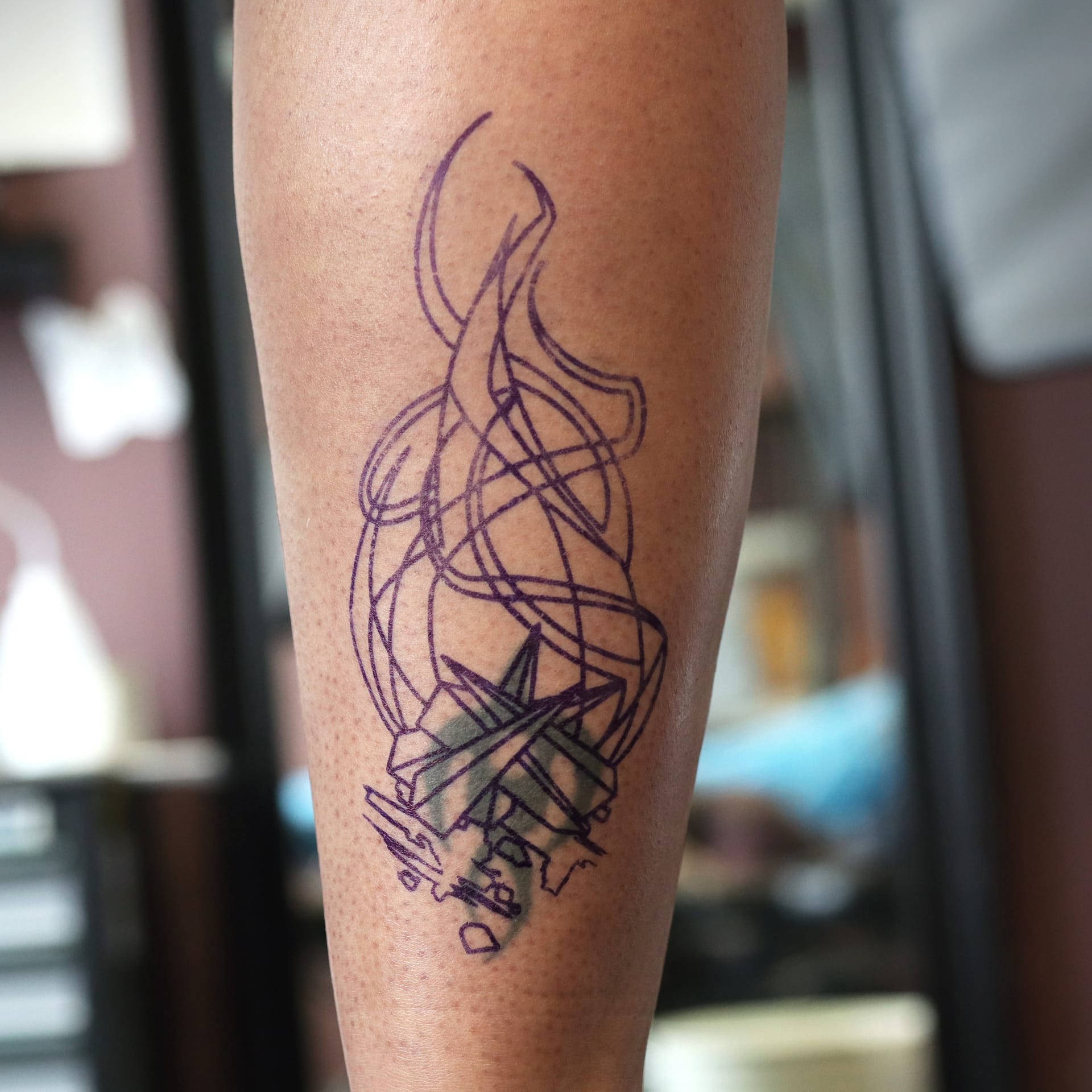 Cover-up tattoo before Oslo