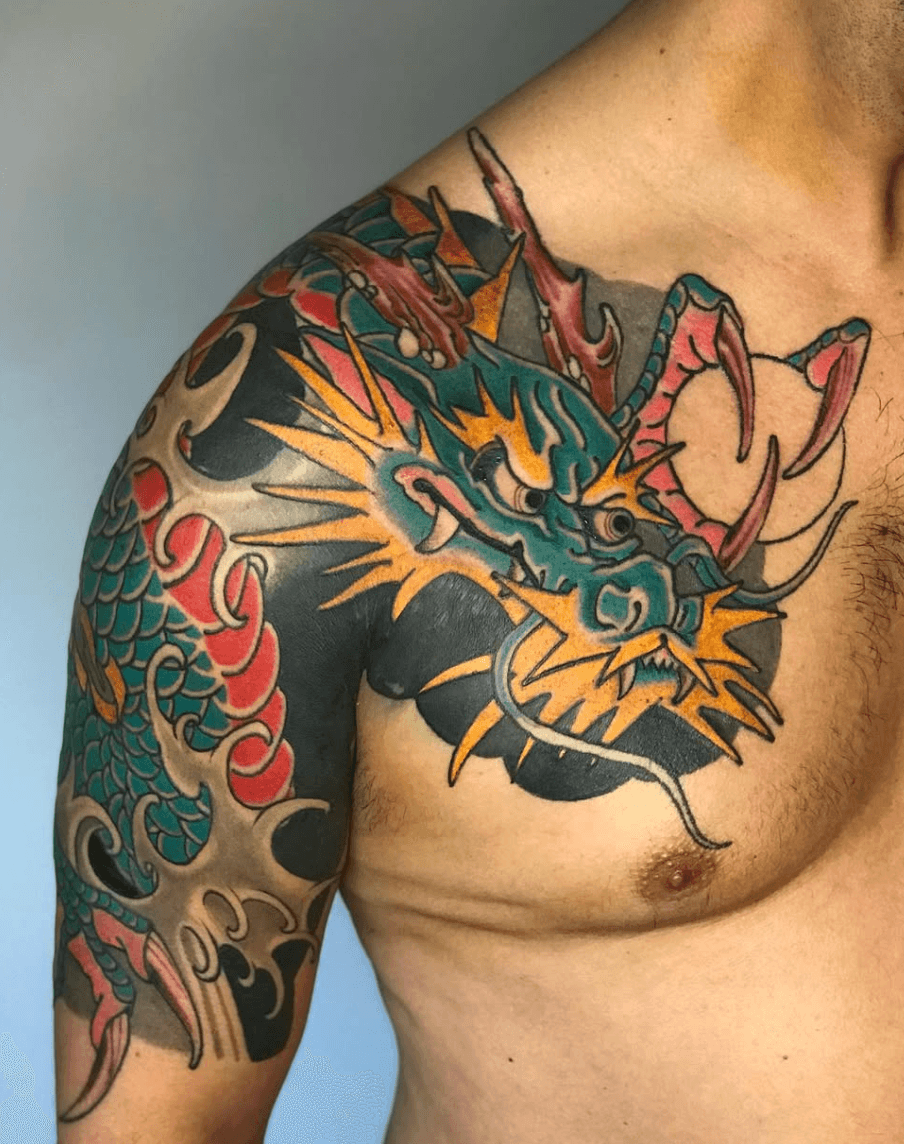 Japansk drage tatovering Oslo